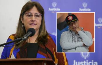 La ministra de Justicia, Ángela María Buitrago, fue una de las del gabinete de Gustavo Petro que se pronunció en medio del Consejo de Ministros de este martes. FOTO: Colprensa