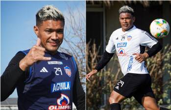 Teófilo Gutiérrez, a sus 39 años, regresó por cuarta vez a Junior de Barranquilla para jugar en la antesala de su retiro del fútbol y aportar en experiencia. FOTO: Tomada de redes sociales Junior