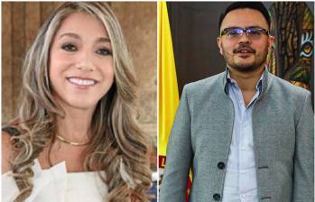 Alexandra Restrepo es economista y especialista en finanzas, mientras que Juan Felipe Harman es ingeniero civil y se desempeñó como alcalde de Villavicencio en el período 2020 - 2023. Foto: Cortesía