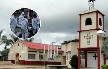 Los cuatro cuerpos fueron hallados por los vecinos, quienes se extrañaron por la ausencia de la familia en la comunidad. FOTOS: Alcaldía Tiquisio y Colprensa