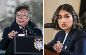 El presidente Gustavo Petro y la embajadora en Reino Unido, Laura Sarabia. Foto: Coolprensa.