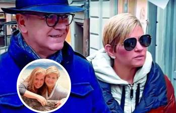 A Manel Grau se le vio acompañando a la ex primera dama cuando salió del país. FOTO Expressen y Verónica Alcocer /Instagram
