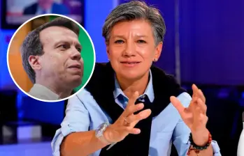 Claudia López oficializa su candidatura: Leonardo Huerta será su fórmula vicepresidencial. Foto: Sebastián Carvajal 