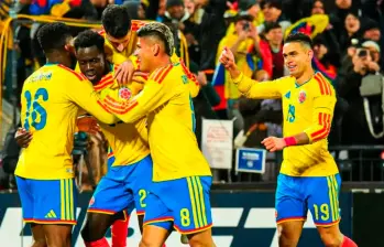El seleccionado colombiano se ubica en el bombo 2, después de haber quedado en el puesto 13 del ranking Fifa. Foto: tomada del x de @FCFSeleccionCol