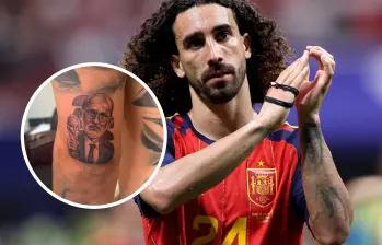 El internacional y campeón del mundo con España compartió el proceso en su cuenta de Instagram, desatando la reacción de figuras como Carlos Alcaraz y Mikel Merino. FOTO: Tomada de las redes sociales @cucurella3 y Getty
