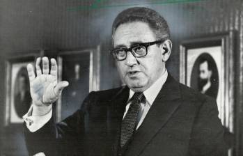 Henry Kissinger; exsecretario de Estado de Estados Unidos: “Me gustaría que Canadá y Estados Unidos compartieran la Copa Mundial de Fútbol de 1986 si Colombia tuviera dificultades de organizarla”. FOTO: GETTY