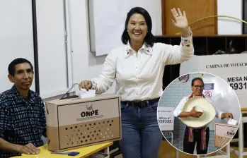 Keiko Fujimori toma la delantera sobre Roberto Sánchez en el escrutinio de la segunda vuelta en Perú. Foto: Getty Images