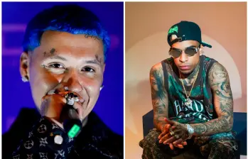 Blessd y Pirlo desataron una de las peleas más fuertes del género urbano colombiano del año. FOTOS Colprensa 