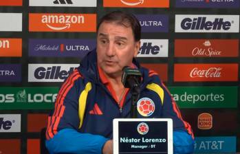 Lorenzo hizo debutar a Kevin Viveros y Matías Orozco en la selección Colombia. FOTO: Captura de vídeo