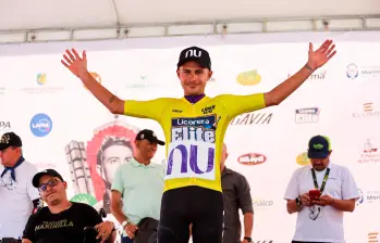 Camilo Ardila ganó una etapa y fue segundo en otras dos para triunfar en la Clásica de Marinilla. FOTO CORTESÍA ÁNDERSON BONILLA