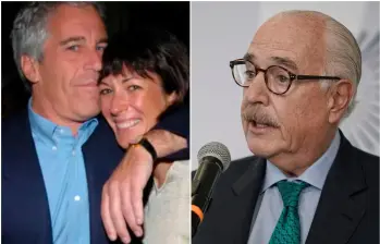 Ghislaine Maxwell cumple una pena de 20 años tras ser condenada en 2021 por reclutar menores de edad para Feffrey Epstein. FOTOS: Getty y Colprensa