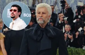 El puertorriqueño Bad Bunny estuvo irreconocible en la Met Gala 2026. Fotos: Getty Images
