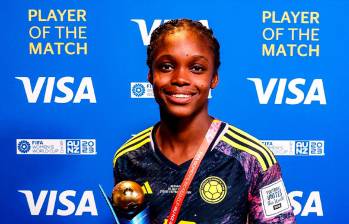 Linda Caicedo, una de las figuras del Mundial de mayores en territorio oceánico. FOTO TWITTER FIFA