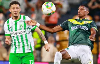 Atlético Nacional ya conoce el rival de cuartos de final de la Copa Betplay, otra vez, un club del Eje Cafetero. FOTO MANUEL SALDARRIAGA 