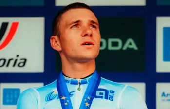 El ciclista belga Remco Evenepoel, de 25 años, se ha ratificado como el mejor contrarrelojero del mundo en los últimos años. El miércoles se proclamó campeón de Europa. FOTO: Tomada de X @RemcoEvenepoel