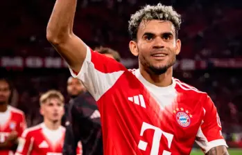 El extremo guajiro Luis Díaz lleva cinco goles en la Bundesliga de Alemania. FOTO: TOMA DEL X DE @BayernMunich