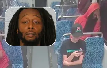 Estas fueron las declaraciones de Decarlos Brown, el hombre señalado de matar a la ucraniana Iryna Zarutska en un tren ligero de Estados Unidos. FOTOS: Captura de pantalla - Oficina del Sheriff del Condado de Mecklenburg.