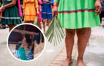 Iris Marín rechazó los hechos en los que una niña del pueblo emberá fue golpeada por varios hombres con tallos herbáceos. Fotos: Colprensa y captura video
