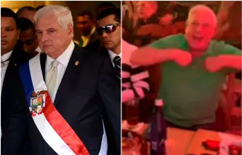 El expresidente panameño Ricardo Martinelli llegó asilado a Bogotá el sábado 10 de mayo. FOTOS: Colprensa y captura de video 