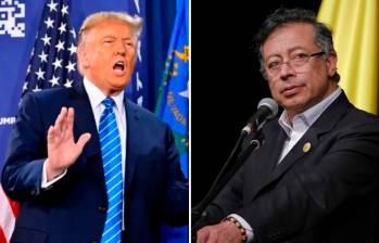 Las relaciones entre Donald Trump y Gustavo Petro han sido tortuosas. Fotos. Getty y Europa Press.