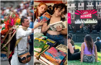 La Feria de las Flores, la Fiesta del Libro y el Festival Internacional Altavoz son algunos de los eventos que vivirá Medellín en este 2026. FOTOS: EL COLOMBIANO 