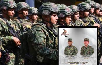 Los militares estaban realizando un patrullaje para detectar presencial de ELN. FOTOS: Colprensa y Ejército Nacional