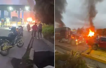 Explosión Zipaquirá- Ubaté. FOTO: Capturas de video 