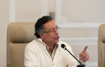 EL COLOMBIANO revisó la transmisión completa y, realmente, la frase no dice eso. Foto: Presidencia