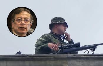 Los francotiradores corresponden al esquema de seguridad del expresidente Gustavo Petro, según dijo el presidente del Senado, Honorio Henríquez. Foto: Redes sociales @JenniferPedraz/Colprensa