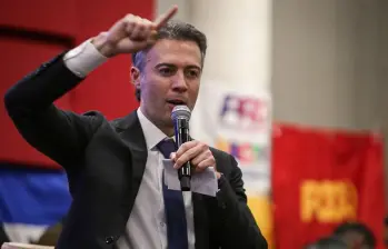 Daniel Quintero en la Convención Nacional del Pacto Histórico. FOTO: COLPRENSA