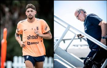 Marcelo Bielsa y Federico Valverde. FOTOS: X Uruguay