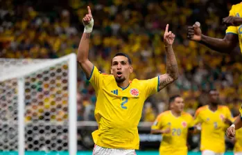 El seleccionado nacional celebró el gol de Daniel Muñoz que le dio la victoria y lo puso primero en el Grupo K del Mundial. Foto: Juan Antonio Sánchez