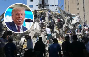 El Gobierno de Donald Trump oficializó este viernes 14 de agosto la entrega de 11 millones de dólares adicionales en asistencia humanitaria para Colombia tras el terremoto del pasado lunes. FOTO: Getty y AFP