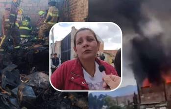 Un incendio estructural se presentó este miércoles en el municipio de Soacha, en Cundinamarca. FOTOS: Tomadas de redes sociales 