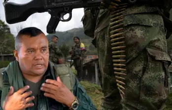 Alexánder Díaz Mendoza, alias “Calarcá”, cabecilla de disidencia. Foto: AFP y captura de video.
