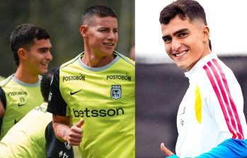 Juan Manuel Rengifo llega a la Selección Colombia en un momento donde ya se confirmó las salidas de referentes como James Rodríguez. Fotos: Atlético Nacional y FCF