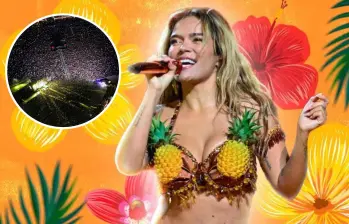 Karol G anunció su gira mundial “Viajando Por El Mundo Tropitour”. Foto: Getty / Diseño: Julián Jaramillo / Alcaldía de Itagüí