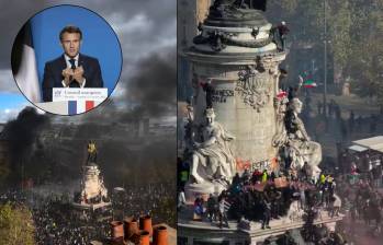 Francia e Italia registraron disturbios, saqueos y enfrentamientos durante protestas por el costo de vida, mientras sus gobiernos buscan contener la violencia. Getty Images y captura de videos. 
