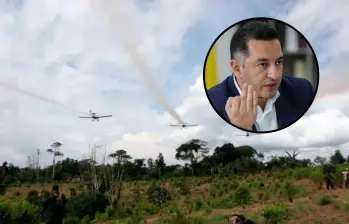 La medida se realizaría por medio de la aspersión con drones. Foto: Polícia/Colprensa.