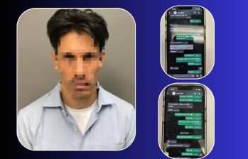 Estas son las conversación que había tenido Michael Jaime Inofuentes con una menor de 15 años en Medellín, Colombia. FOTOS: Tribunal de Distrito de Estados Unidos para el Distrito Este de Virginia