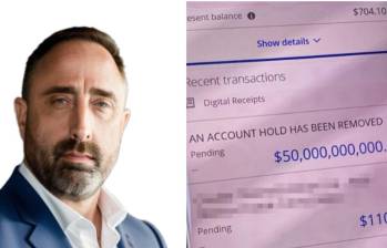 Darren James, recibió por error una transferencia de 50 mil millones de dólares en su cuenta bancaria. Foto: tomada de redes sociales