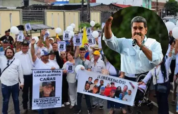 “Solo pedimos que los traigan de vuelta”, dicen los familiares de los colombianos presos sin juicio en cárceles venezolanas. FOTO: CORTESÍA FAMILIAS Y AFP.