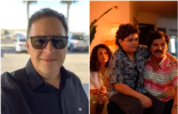 Mientras el país intenta borrar las huellas de Pablo Escobar, una nueva producción internacional vuelve a poner su apellido en las pantallas y su protagonista la defendió. FOTO: Cortesía Disney+ y redes sociales Juan Pablo Escobar Henao.