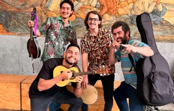 El grupo Os Chorizos se presentará el jueves a las 5:00 pm en la plazoleta Barrientos. Compartirá escenario con Rafael Velloso . FOTO cortesía.