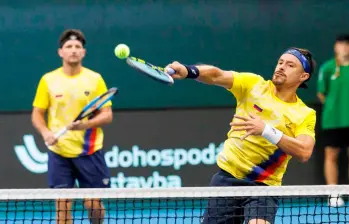 Colombia perdió 3-1 su serie de Copa Davis ante Eslovaquia, el único triunfo nacional fue de Adriá Soriano en individual. FOTO CORTESÍA FEDECOLTENIS 