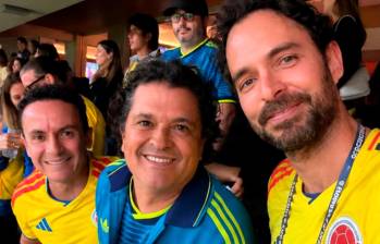 Fonseca, Carlos Vives y Manolo Cardona estuvieron en las tribunas durante el debut de la selección Colombia en el Mundial de la Fifa 2026. Foto: cortesía @manolo cardona.