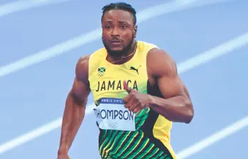 El atleta jamaiquino Kishane Thompson es el vigente medallista de plata olímpico. En París 2024 perdió el primer lugar del podio con el estadounidense Noah Lyles, actual campeón mundial de la prueba. FOTO getty
