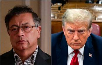 Los presidentes de Colombia, Gustavo Petro; y Estados Unidos, Donald Trump. FOTOS: Colprensa y Getty 