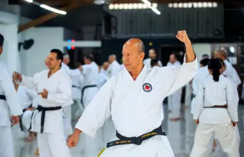 El maestro venezolano Ramón Zambrano durante su seminario en Medellín. FOTO CAMILO SUÁREZ