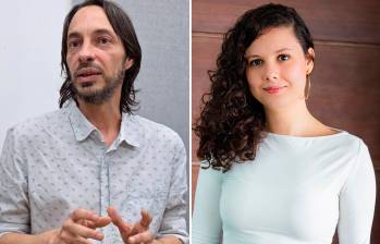 David Eufrasio Guzmán y Juliana Gómez Nieto son los ganadores de los premios del ministerio de cultura en la modalidad de cuento y novela, respectivamente. Foto: Cortesía